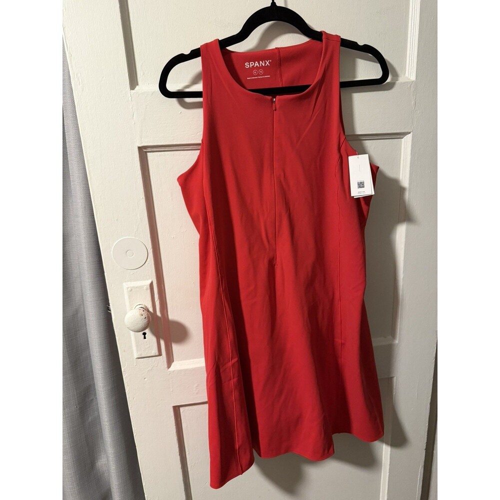 SPANXshape Sleeveless Get Moving Zip Front Built-in Shorts Dress XL Activewear